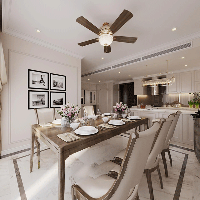 Thiết kế nhà biệt thự mang phong cách cổ điển, với hướng nhà đông nam, tại Thanh Xuân