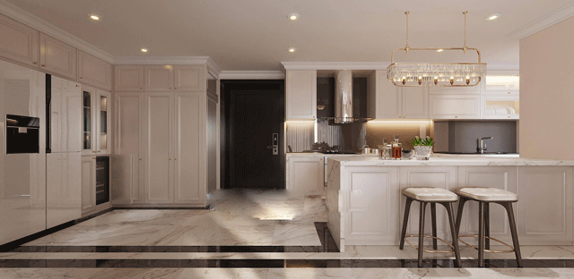 Thiết kế nhà biệt thự mang phong cách cổ điển, với hướng nhà đông nam, tại Thanh Xuân