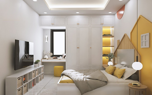 Thiết kế nội thất biệt thự 58m2 theo phong cách hiện đại ở Dương Nội
