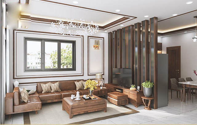 Thiết kế nội thất biệt thự 58m2 theo phong cách hiện đại ở Dương Nội