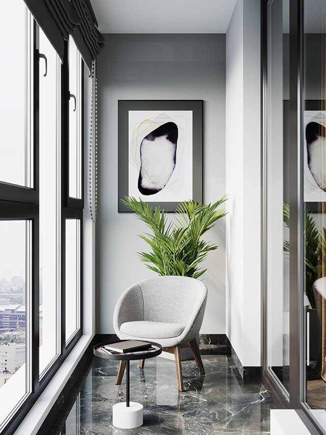 Thiết kế nội thất chung cư hiện đại 80.2m2 ở Hoàng Mai