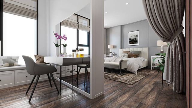 Thiết kế chung cư Thanh Xuân mang phong cách tân cổ điển 117.58m2