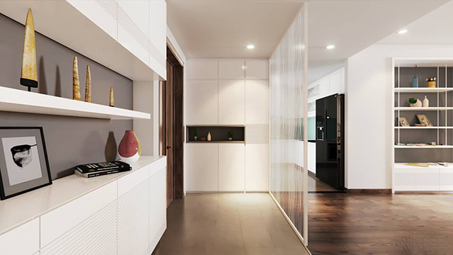 Thiết kế chung cư Thanh Xuân mang phong cách tân cổ điển 117.58m2