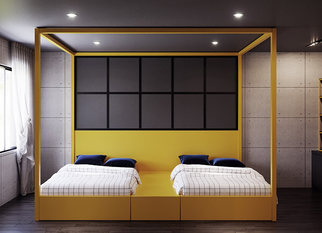 Thiết kế nội thất chung cư hiện đại 80.2m2 ở Hoàng Mai