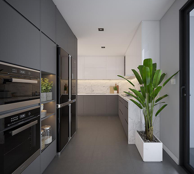 Thiết kế nội thất căn hộ chung cư Gamuda 120m2 theo phong cách hiện đại