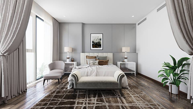 Thiết kế chung cư Thanh Xuân mang phong cách tân cổ điển 117.58m2