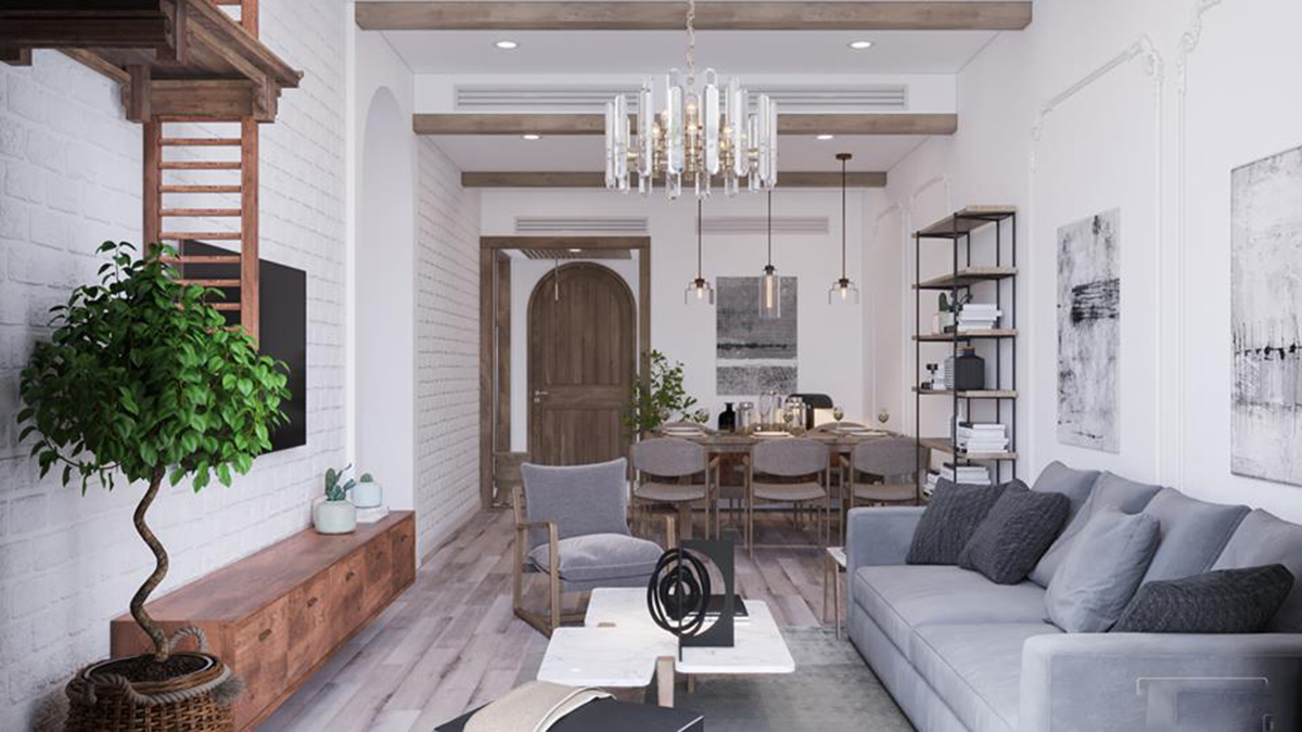 Thiết kế nội thất chung cư Gamuda 2 phòng ngủ 84m2