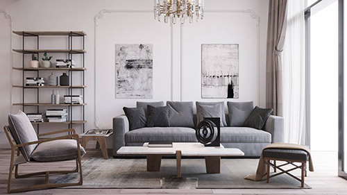 Dự án Thiết kế nội thất chung cư Gamuda 2 phòng ngủ 84m2
