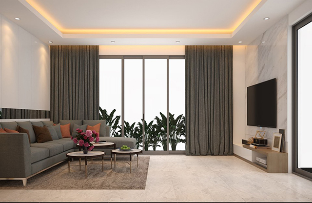 Thiết kế nội thất biệt thự hiện đại 3 tầng ở Dương Nội 51m2 ở Dương Nội