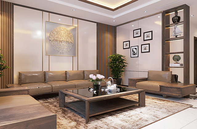 Thiết kế nội thất nhà liền kề hiện đại 2.5 tầng ở Dương Nội 