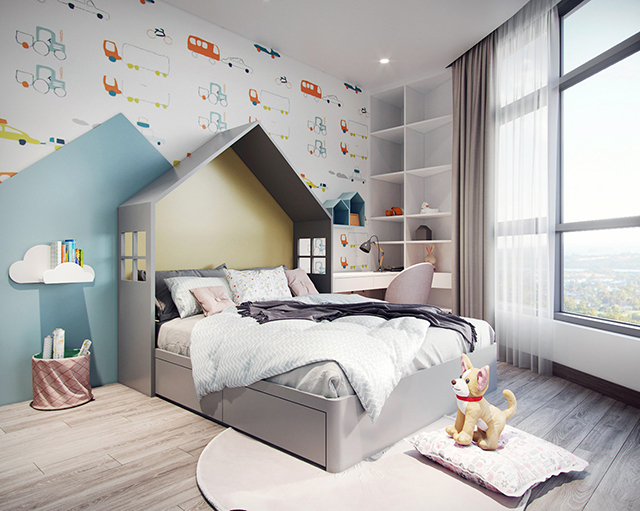 Thiết kế nội thất căn hộ chung cư Gamuda 75m2 theo phong cách hiện đại