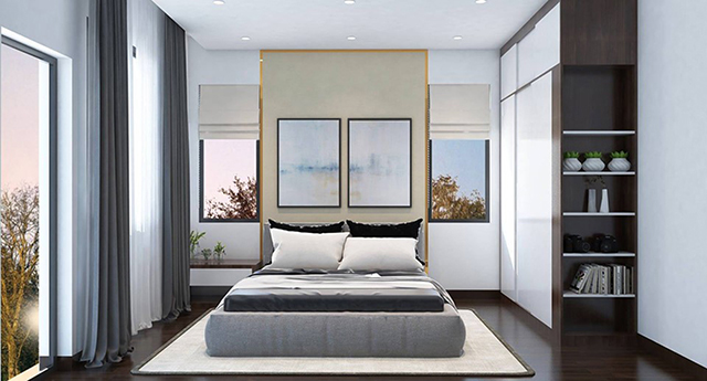 Thiết kế nội thất biệt thự hiện đại 3 tầng ở Dương Nội 51m2 ở Dương Nội