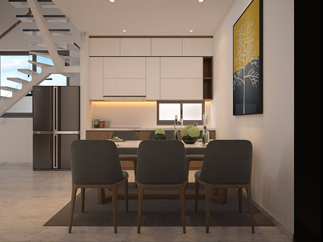 Thiết kế nội thất biệt thự hiện đại 3 tầng ở Dương Nội 51m2 ở Dương Nội