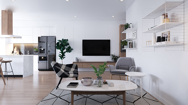 Thiết kế chung cư 86m2 ở Gamuda theo phong cách Scandinavian