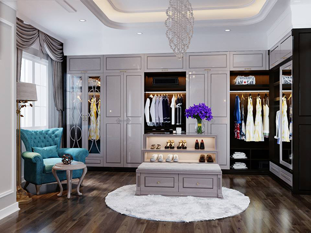 Thiết kế nội thất biệt thự 90m2 ở Nam An Khánh theo phong cách Tân cổ điển