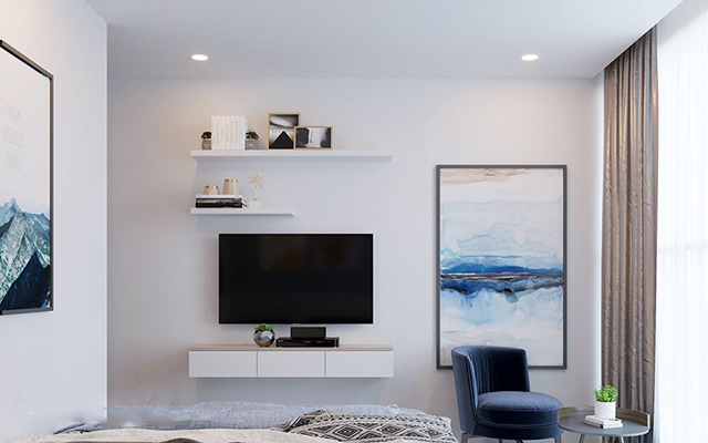 Thiết kế nội thất chung cư 83m2 hiện đại ở Hoàng Mai