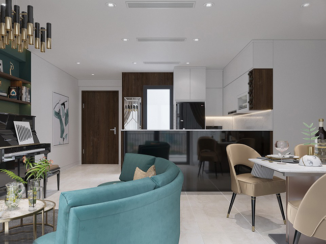 Thiết kế nội thất chung cư Gamuda 82.6m2