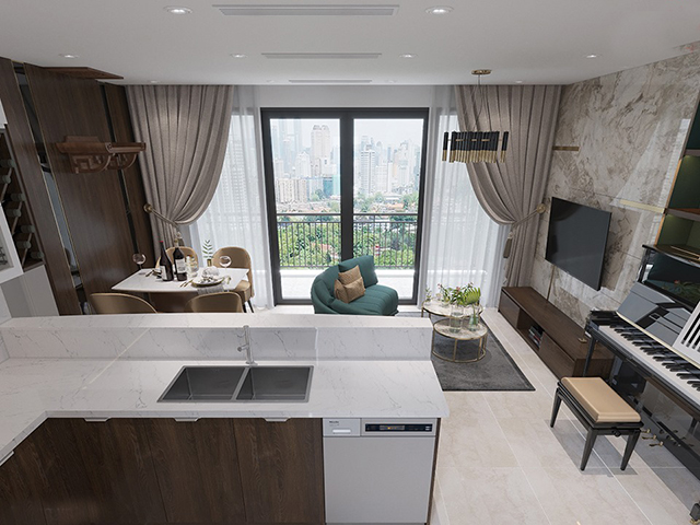 Thiết kế nội thất chung cư Gamuda 82.6m2