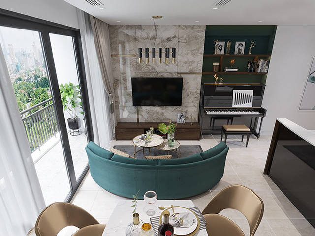 Thiết kế nội thất chung cư Gamuda 82.6m2