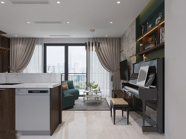 Thiết kế nội thất chung cư Gamuda 82.6m2
