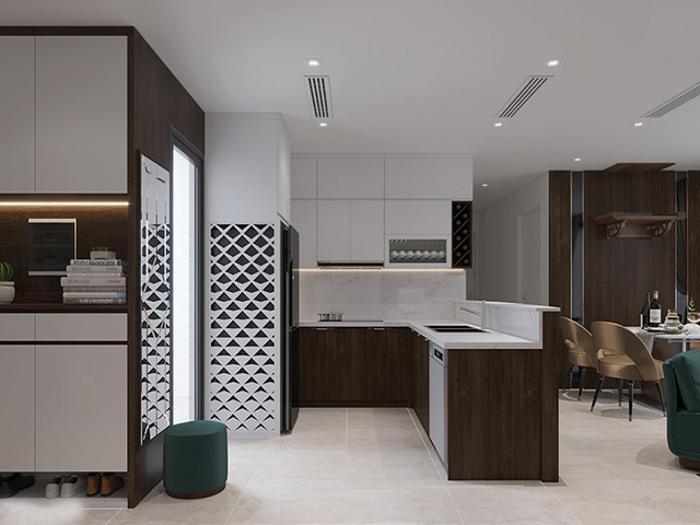 Thiết kế nội thất chung cư Gamuda 82.6m2
