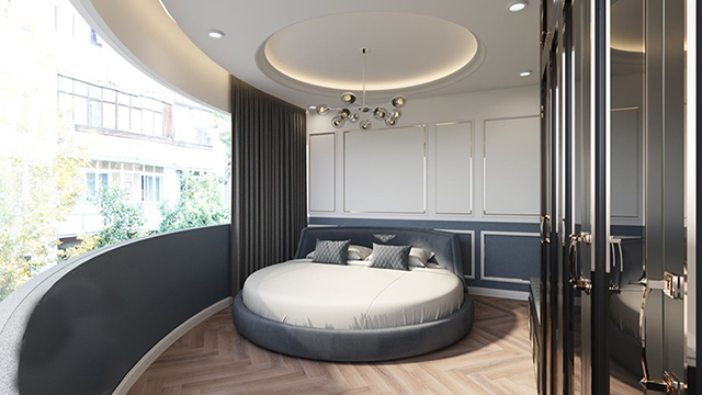 Thiết kế nội thất chung cư sang trọng và hiện đại ở Hoàng Mai