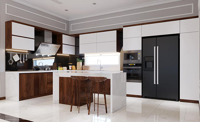 Thiết kế biệt thự 2 tầng mái bằng đẹp ở Nam An Khánh