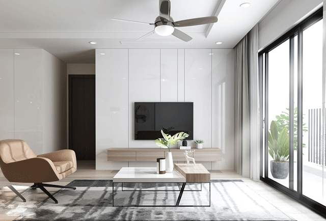 Dự án Thiết kế nội thất căn hộ có hướng đông bắc tại Nguyễn Xiển 
