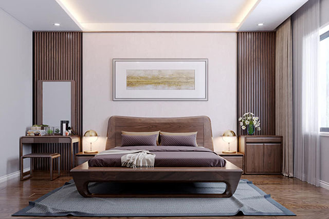 Thiết kế biệt thự 2 tầng mái bằng đẹp ở Nam An Khánh