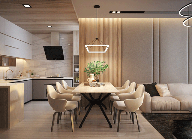 Thiết kế nội thất sang trọng hiện đại của chung cư tại Thanh Xuân