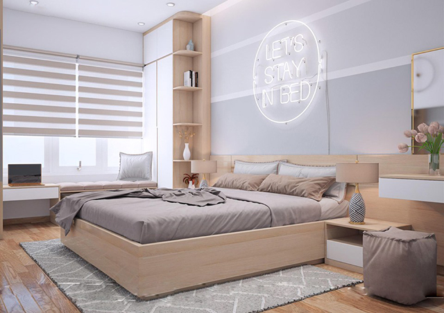 Thiết kế chung cư Nguyễn Xiển mang phong cách thiết kế hiện đại tone màu nhẹ nhàng nhã nhặn