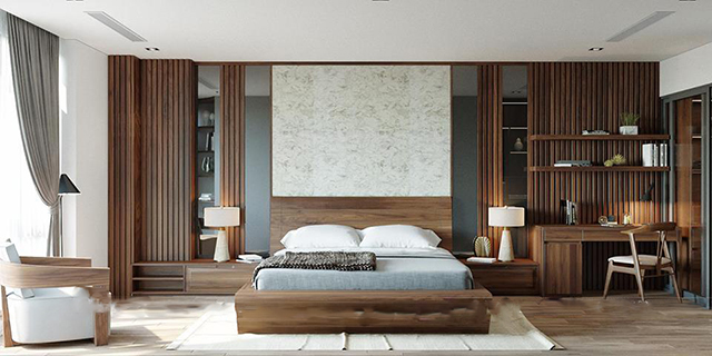 Thiết kế nội thất biệt thự Dương Nội 3 tầng 84.3m2 ở Dương Nội